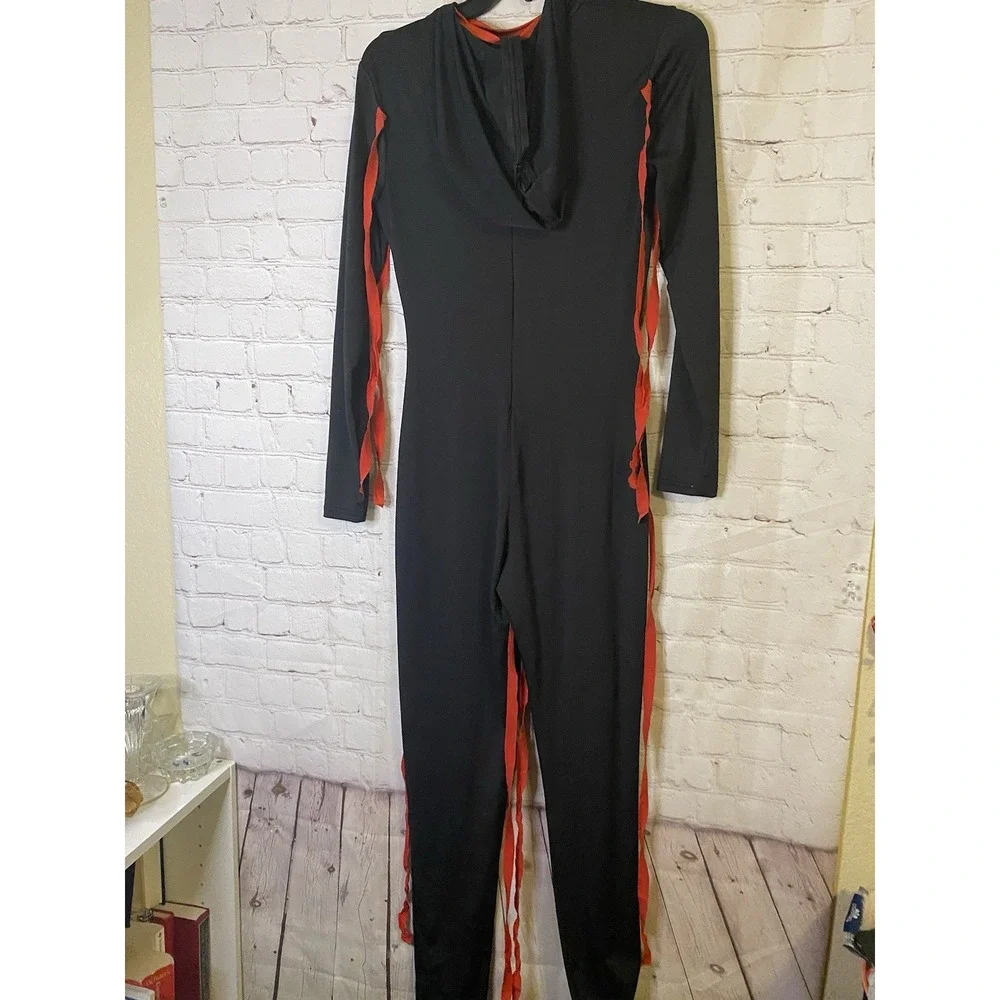 Adult Costume Sz Sm Black & Red Complete Outfit  NICE‎ Halloween - Picture 3 of 6